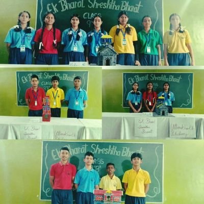 Models of Uttarakhand and Puducherry Temples Class: IX B